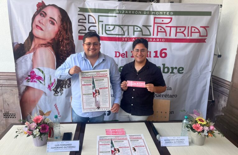 Vizarrón de Montes celebra 151 años con sus Fiestas Patrias 2025