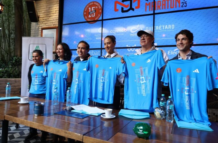 Presentan la playera oficial del Querétaro Maratón 2025