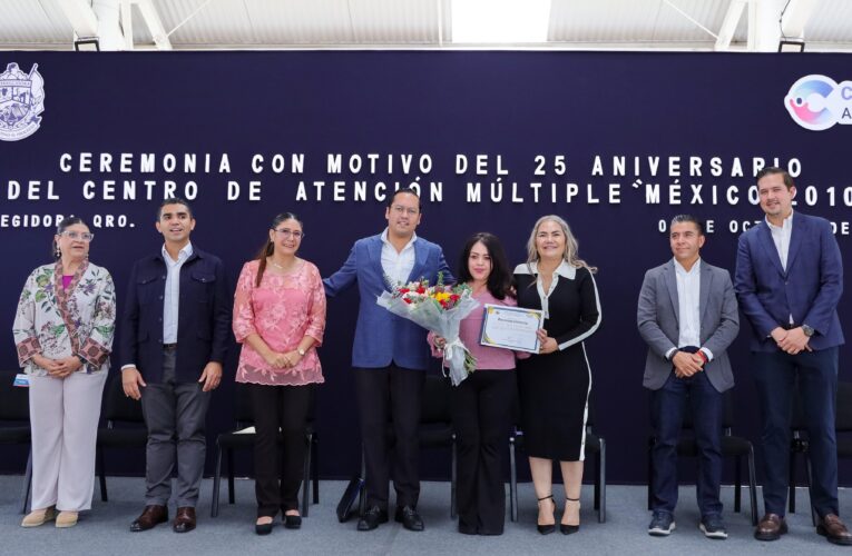 Anuncian rehabilitación del área deportiva del Centro de Atención Múltiple “México 2010” en Corregidora