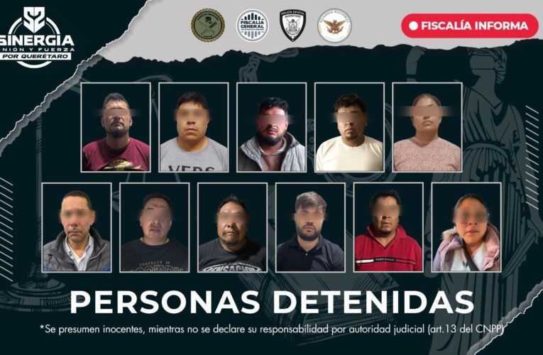 Operativo “Sinergia por Querétaro” culmina con 16 cateos simultáneos en cuatro municipios: hay detenidos, armas y droga aseguradas 🚔⚖️