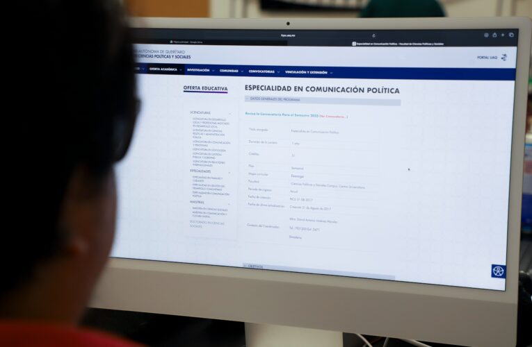 UAQ abre convocatoria para Especialidad en Comunicación Política; inscripciones hasta el 7 de noviembre