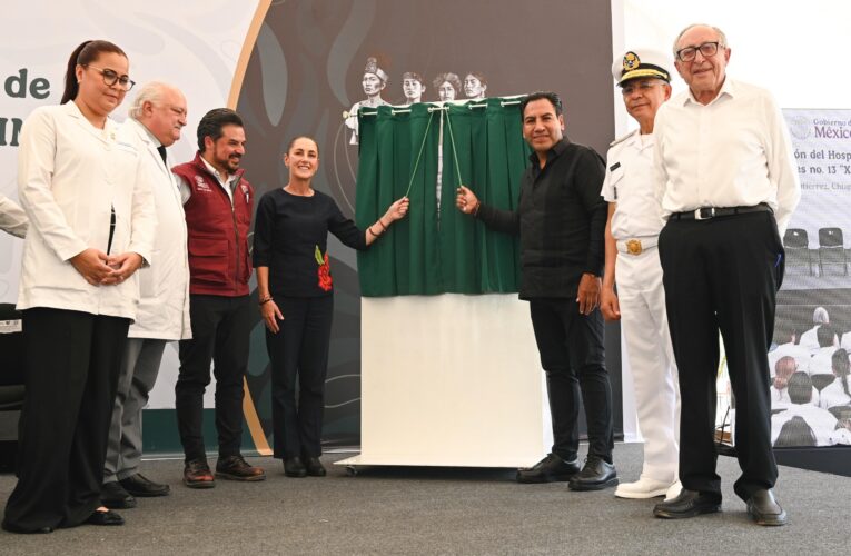 Claudia Sheinbaum inaugura hospital del IMSS e invita a celebrar 7 años de Transformación