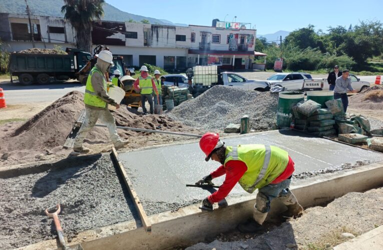 Supervisa CEI avance de obra en ciclovía de Jalpan de Serra