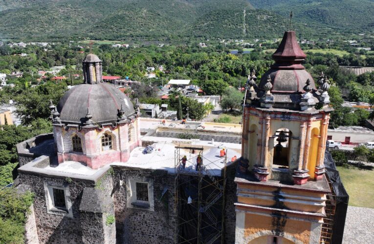 Avanzan los trabajos de restauración en la Misión de San Miguel Concá, joya histórica de la Sierra Gorda
