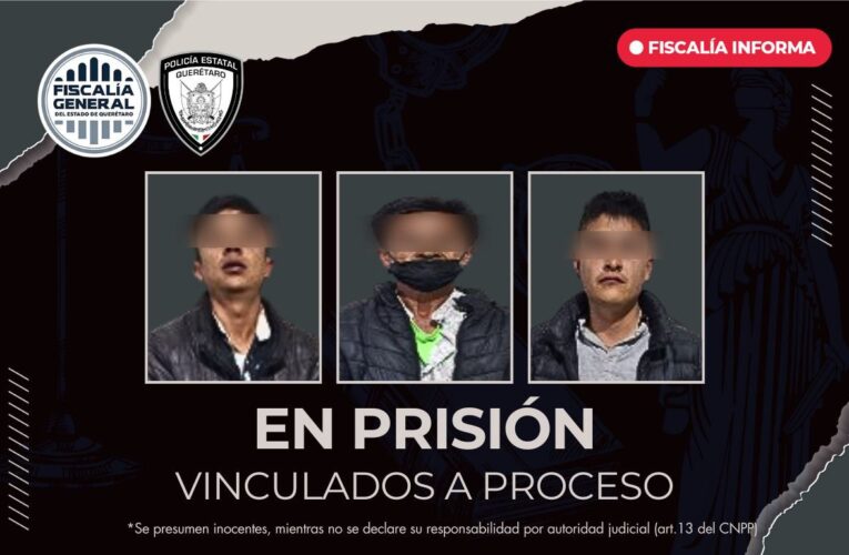 Tres hombres son procesados y enviados a prisión preventiva por robo durante la Feria de Querétaro