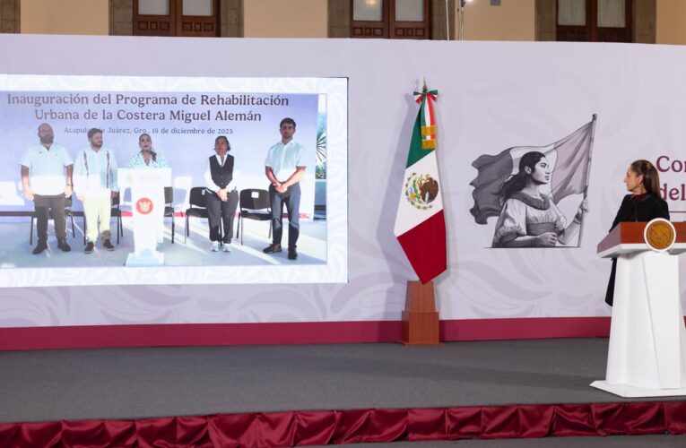 Renueva Gobierno de México la Costera Miguel Alemán para impulsar la recuperación de Acapulco