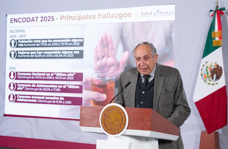 ENCODAT 2025 muestra baja en consumo de fentanilo y drogas ilegales