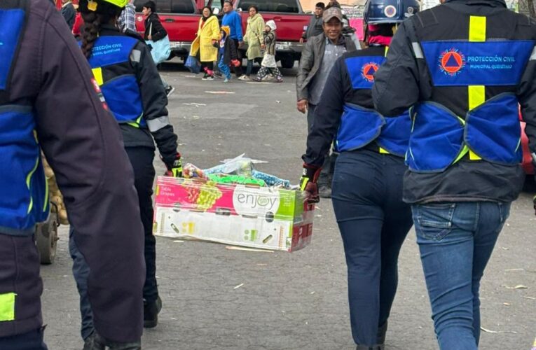 Refuerza Protección Civil acciones contra la venta de pirotecnia ilegal en el Mercado de Abastos