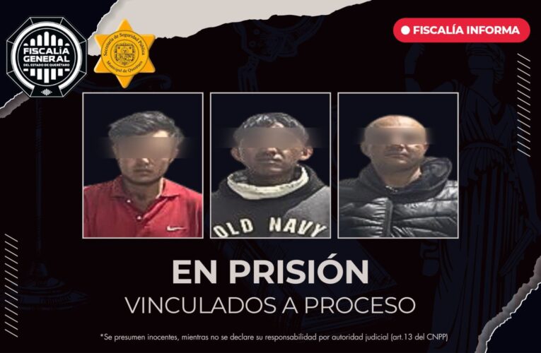 Tres personas a prisión por robo calificado en La Peña