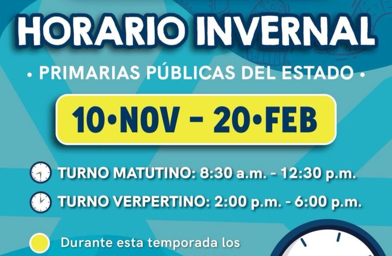 Continúa Horario Invernal en primarias públicas de Querétaro para proteger la salud estudiantil