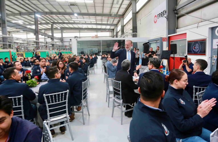 Celebran 25 años de Erreka en Querétaro, referente industrial con visión sostenible