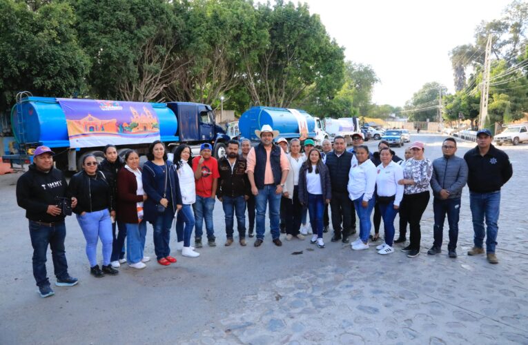 Refuerza Gaspar Trueba atención a comunidades con suministro de agua en  La Esperanza