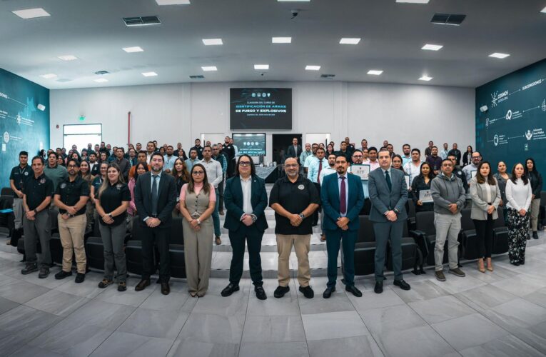 Fortalece Fiscalía de Querétaro capacidades científicas y técnicas con curso internacional sobre armas de fuego y explosivos