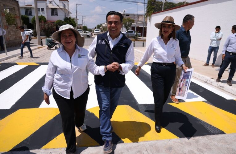 Entrega obra en Tequisquiapan que mejora la movilidad y calidad de vida de las familias