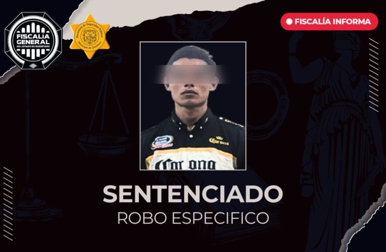 Dictan sentencia contra Erick “N” por robo en tienda del Centro de Querétaro