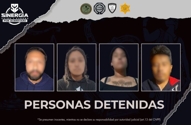 Operativos simultáneos dejan cuatro detenidos en Querétaro, San Juan del Río y Amealco