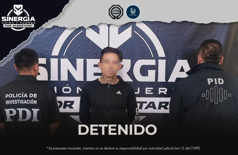 Capturan en Querétaro a presunto implicado en robo agravado buscado por autoridades de la Ciudad de México