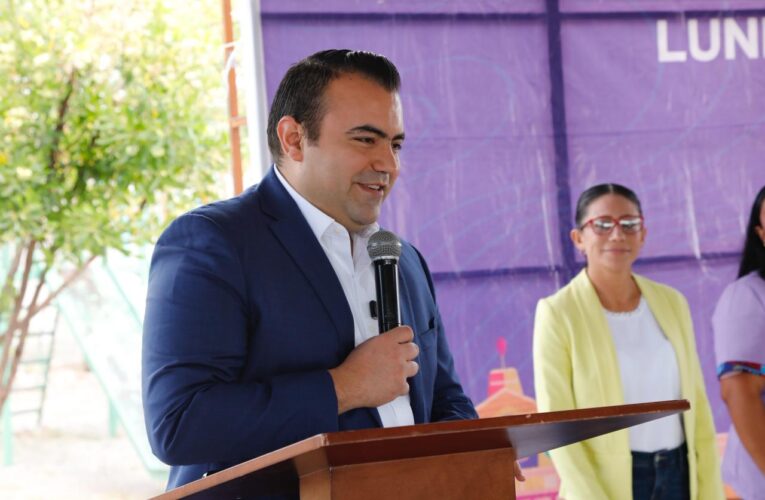 Entrega Gaspar Trueba nueva techumbre en preescolar “Gabriela Mistral” para fortalecer espacios educativos