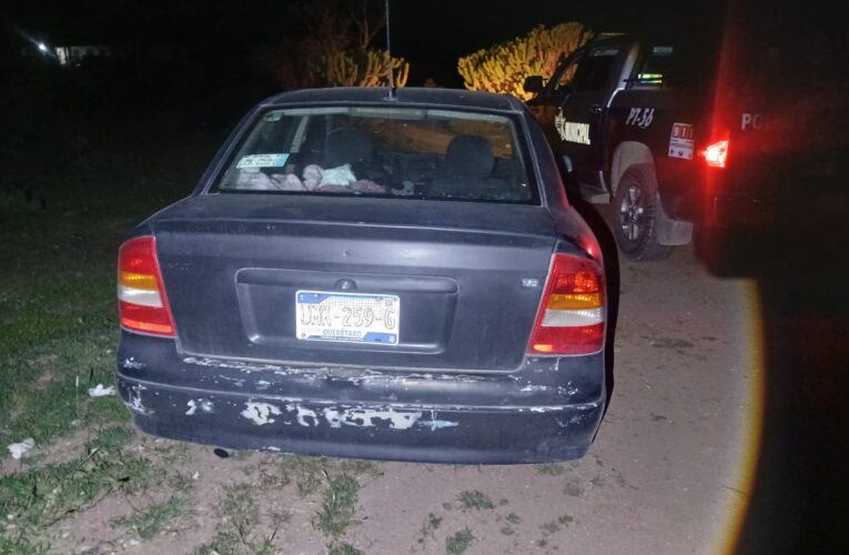 Asegura Policía de Colón vehículo con reporte de robo vigente en El Zamorano
