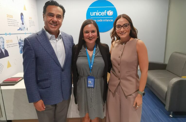 Comparte Luis Nava estrategia de atención a la primera infancia con representantes de UNICEF