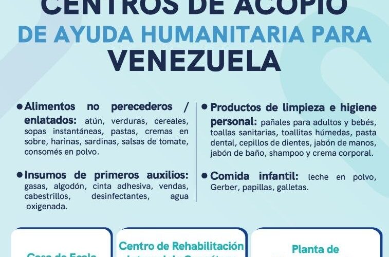 SEDIF habilita centros de acopio para reunir ayuda destinada a familias afectadas por los sismos en Venezuela