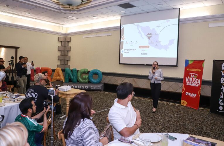 Promueven en Querétaro los atractivos turísticos de Durango y anuncian la Feria Nacional Villista 2026