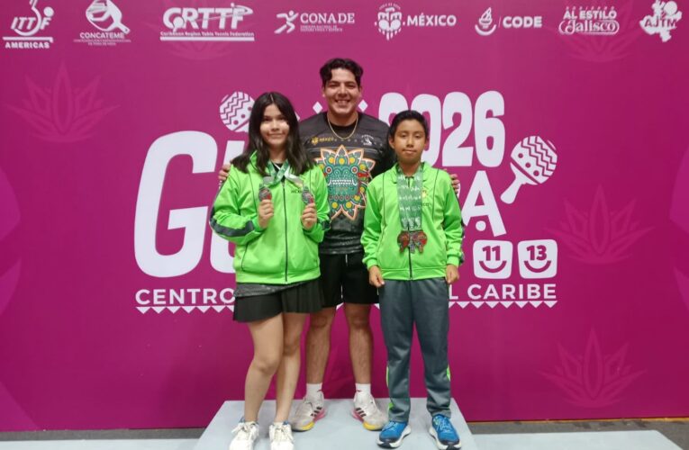 Queretana conquista dos medallas de plata en el Campeonato Centroamericano y del Caribe de Tenis de Mesa 2026