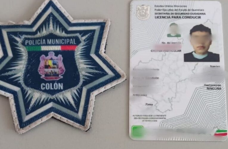 Detienen a joven en Colón por presunto uso de licencia de conducir falsa