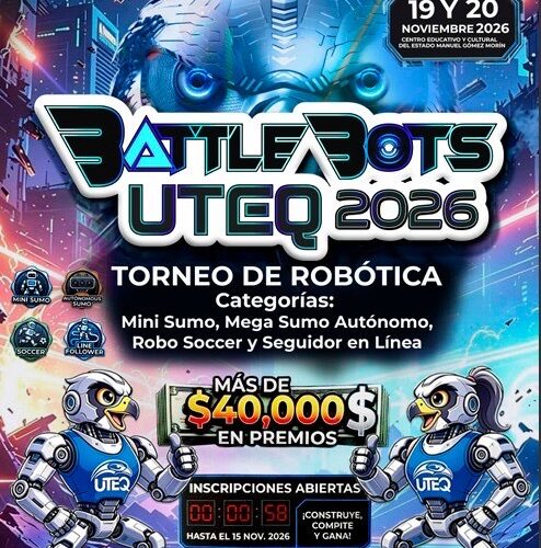 UTEQ convoca a estudiantes y aficionados a participar en BattleBots 2026