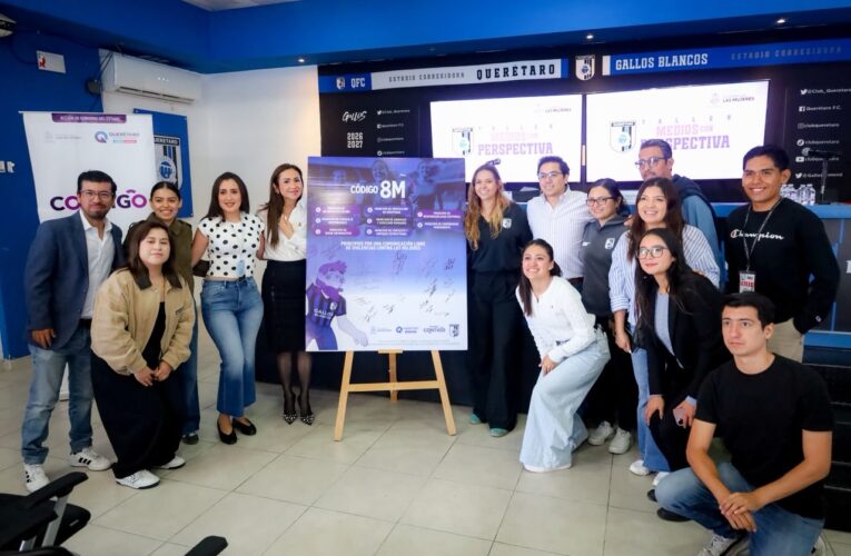 SEMUJERES y Club Querétaro se unen para ponerle tarjeta roja a la violencia contra las mujeres