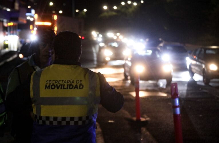 Operativo vial mejora tiempos de traslado en Prolongación Constituyentes ante obras en la 57