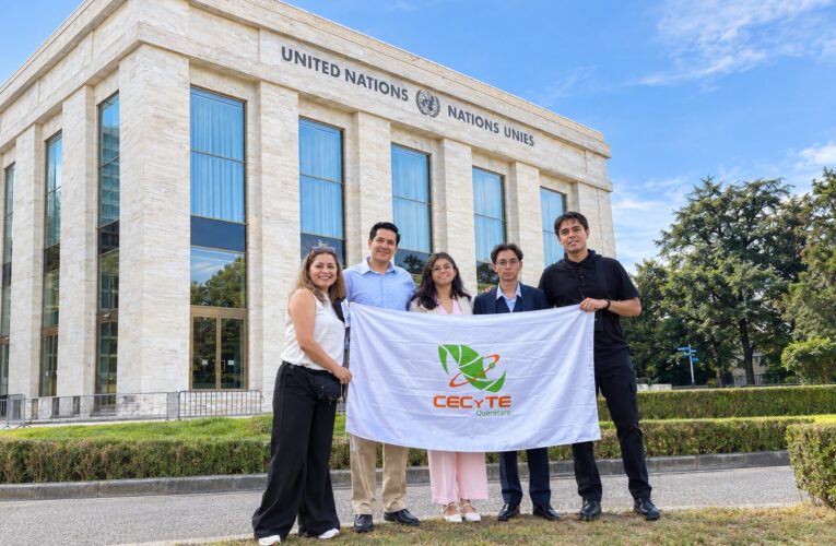 Estudiantes del CECyTEQ llevan proyecto de energía sostenible a la ONU