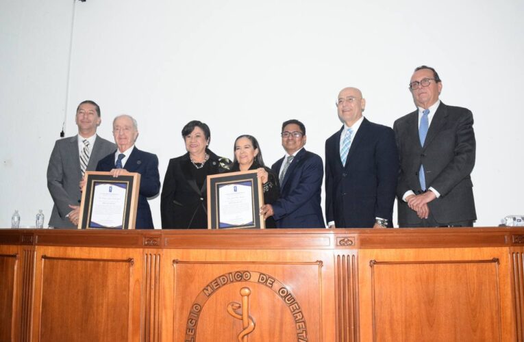 Reconocen en Querétaro la trayectoria, vocación y compromiso de profesionales de la medicina