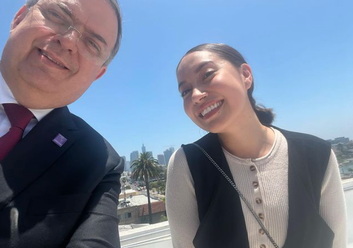 Marcelo Ebrard se reunió con Katya Echazarreta, la primera mujer mexicana en viajar al espacio