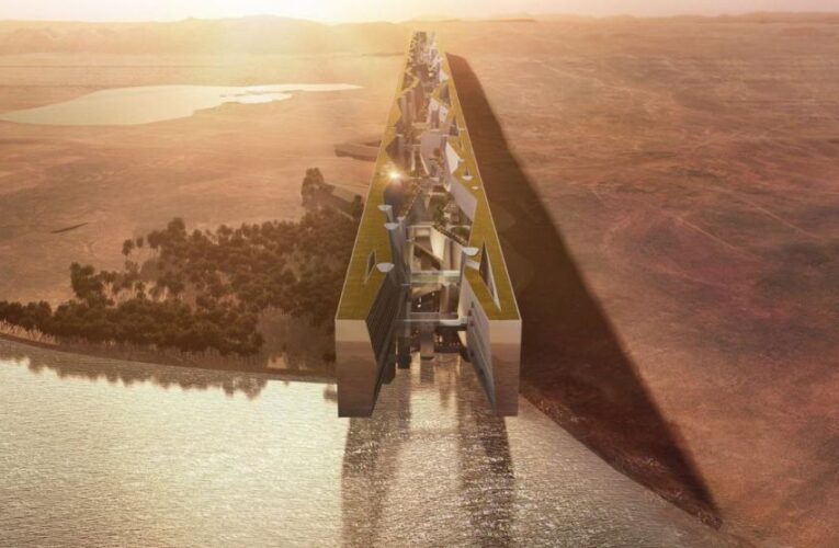 The Line, la ciudad futurista que Arabia Saudita creará en el desierto